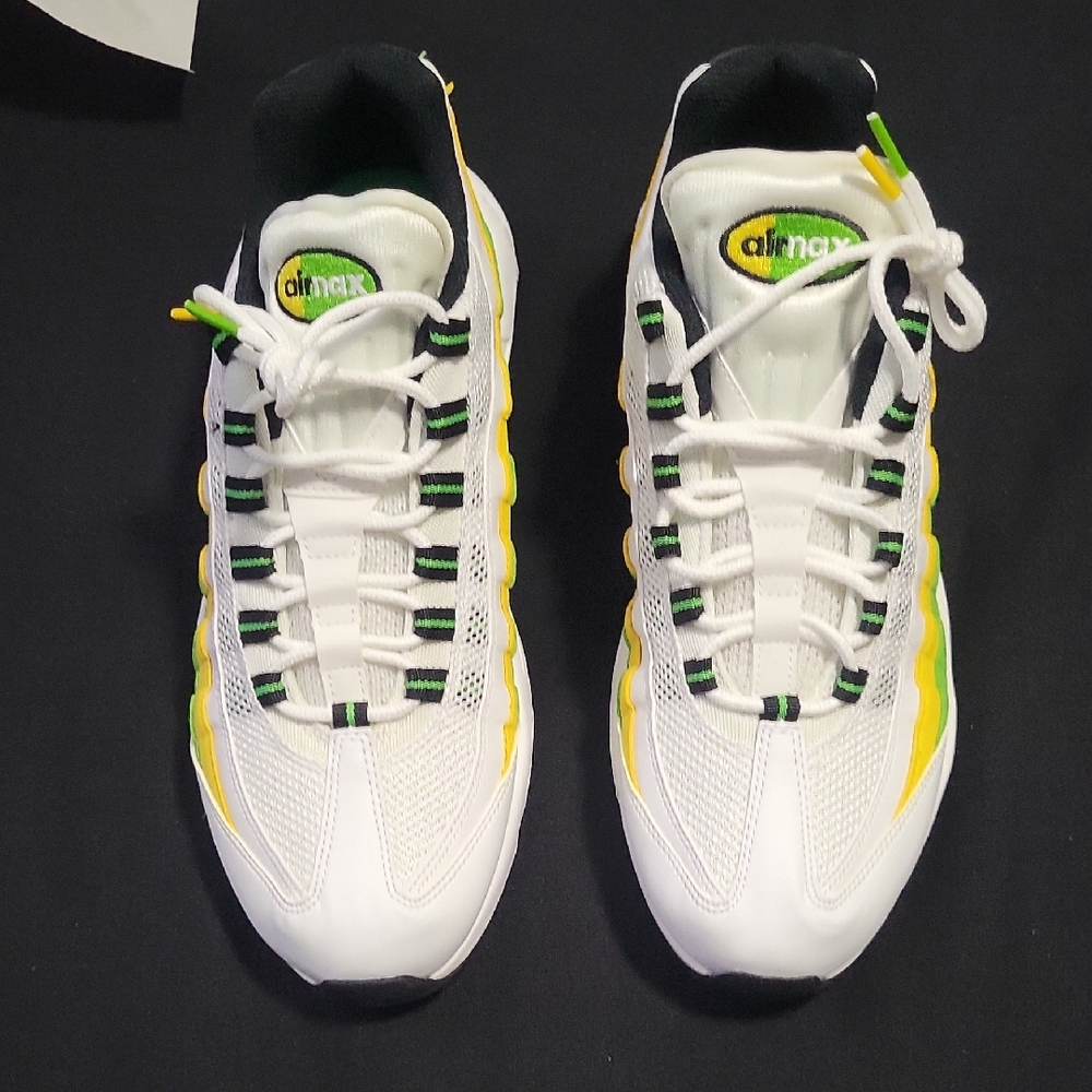 Nike Air Max 95's / 110's - White with Yellow and Green Details